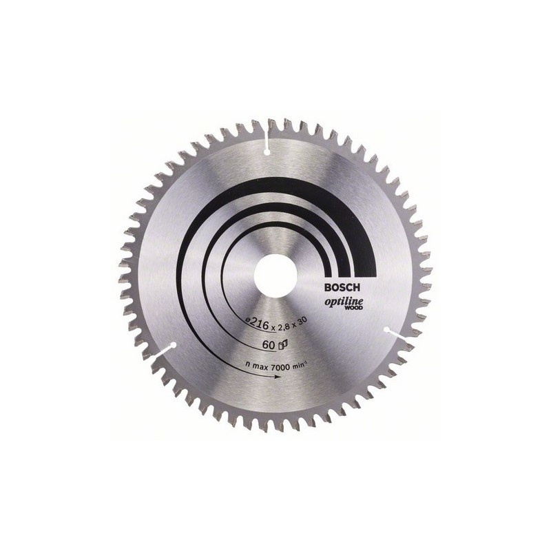 Pilový kotouč Bosch Optiline WOOD 216-30-2,8-60 (PCM 8 S, GCM 8 SJ)