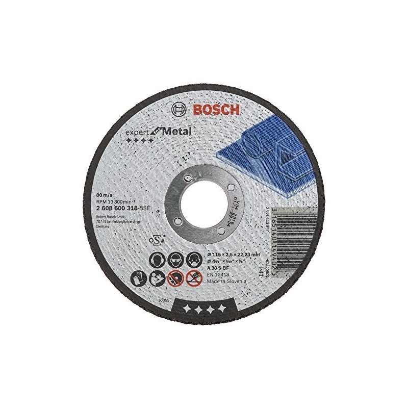Kotouč řezný (dělící)115x2,5x22,23 mm (PWS700-115,GWS8-115,GWS7-115,)