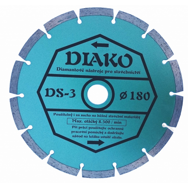 Diamantový kotouč DIAKO DS3 180mm