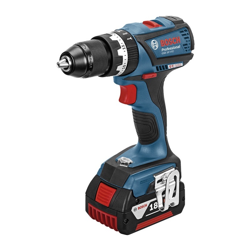 Bosch GSB 18 V-EC Professional (2x Aku 5,0 Ah L-Boxx) Aku. příklepový šroubovák 06019E9104