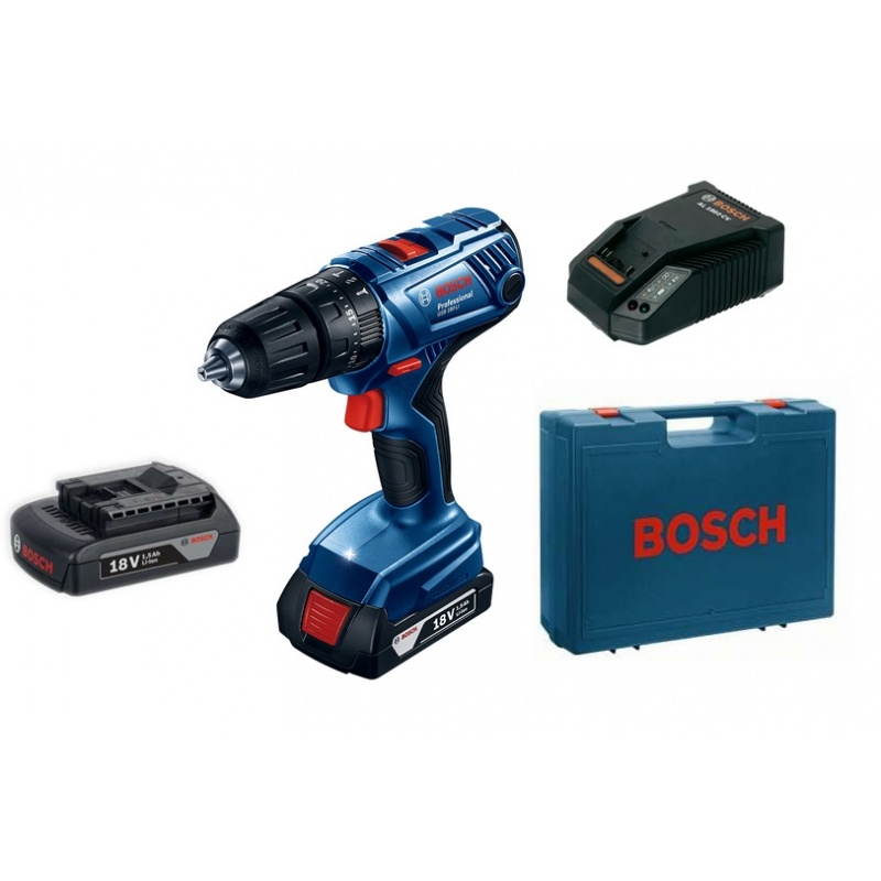 Bosch GSB 180-LI Professional (2 x Aku 1,5 Ah Kufr) Aku šroubovák 06019F8300
