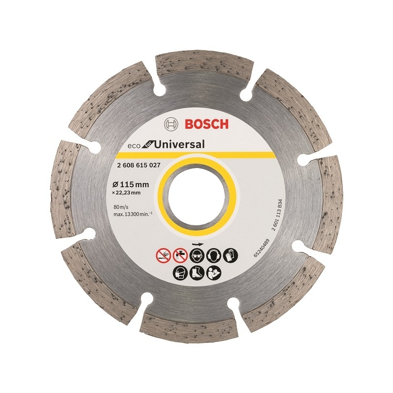 Univerzální diamantový kotouč Bosch Eco for Universal 115 x 22,23 x 2,0 (PWS750-115, GWS7-115,GWS7-115,)