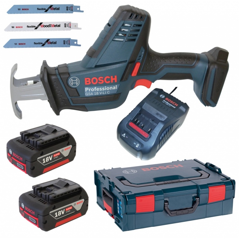 Bosch GSA 18 V-Li C Professional (2 x 5,0Ah aku) Aku pila ocaska 06016A5002