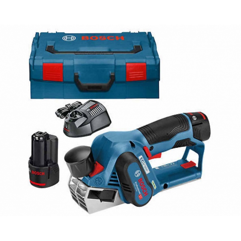 Bosch GHO 12V - 20 Professional (2x Aku 3,0 Ah, L-Boxx ) Aku hoblík 06015A7001