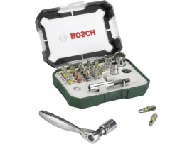 Bosch 26 dílná sada šroubovacích bitů s ráčnou - 2607017322