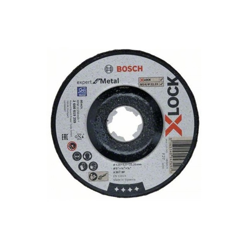 Bosch kotouč brusný (hrubovací) X-LOCK 125 x 6 x 22,23 (GWX)