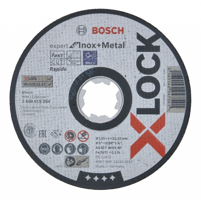 Bosch kotouč řezný (dělící) X-LOCK 125 x 1 x 22,23 (GWX)