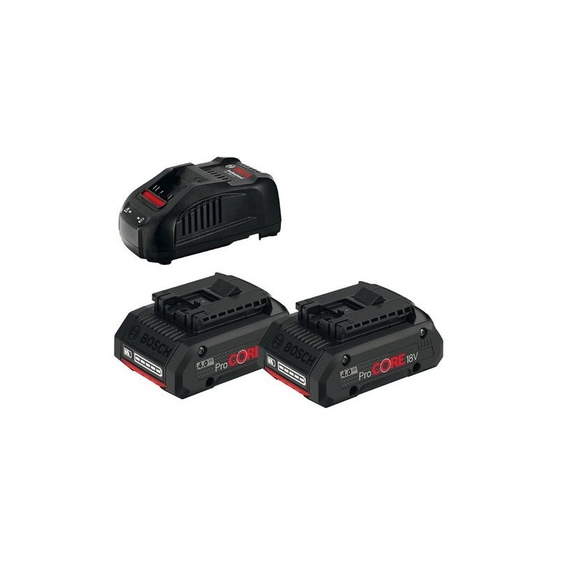 Bosch sada 2 x Akumulátor ProCORE 18V 4,0Ah+nabíječka 1880CV - 1600A016GF