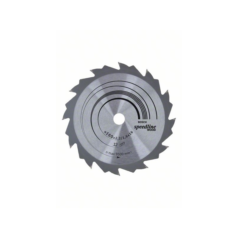 Bosch Pilový kotouč Speedline Wood 160 x 16 x 2,2 mm, 12