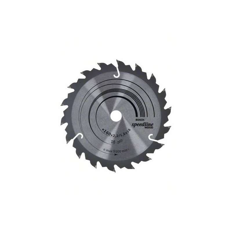 Bosch Pilový kotouč Speedline Wood 160 x 16 x 2,2 mm, 18