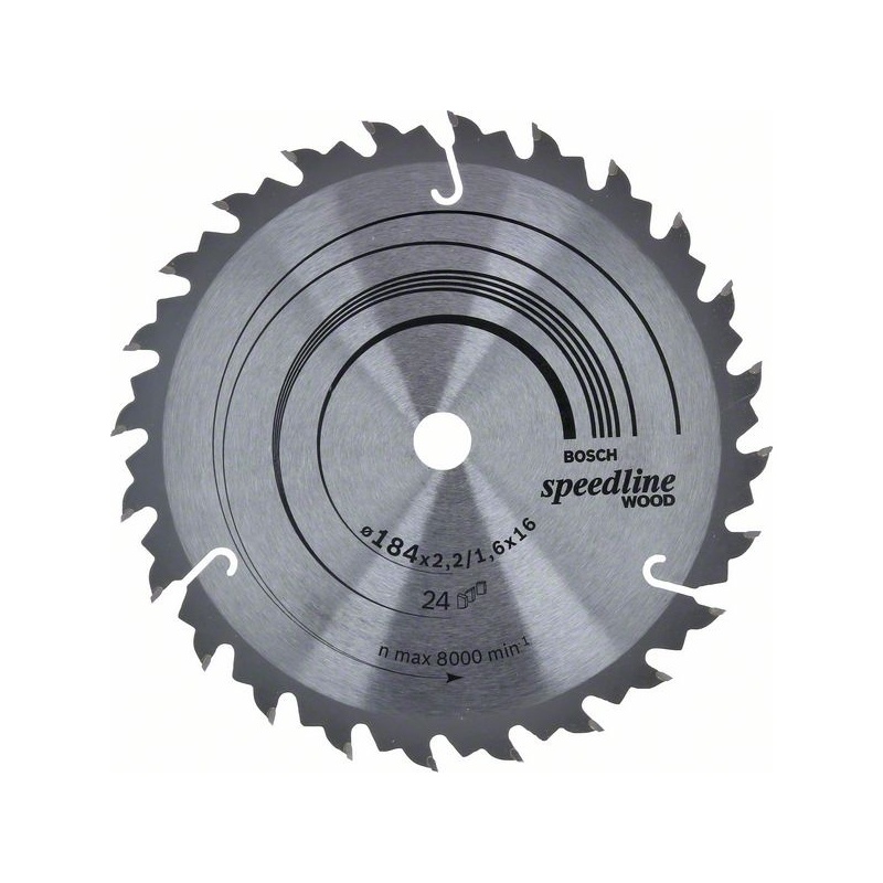 Bosch Pilový kotouč Speedline Wood 184 x 16 x 2,2 mm, 24