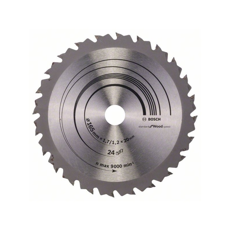 Bosch Pilový kotouč Speedline Wood 165 x 20/16 x 1,7 mm, 24