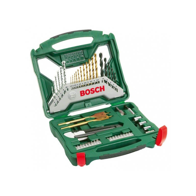 50dílná sada Bosch X-Line Titan (PSr12, 14,4, 14,4 LI, 18LI-2, PSB500RE, 750re, 850-2re)