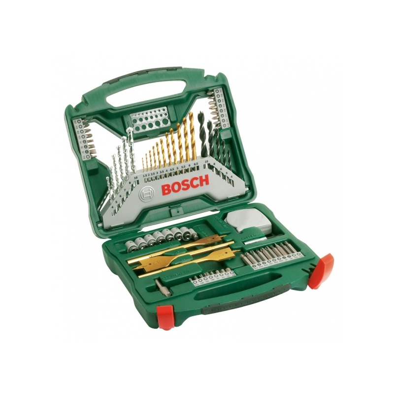 70dílná sada Bosch X-Line Titan (PSr12, 14,4, 14,4 LI, 18LI-2, PSB500RE, 750re, 850-2re)