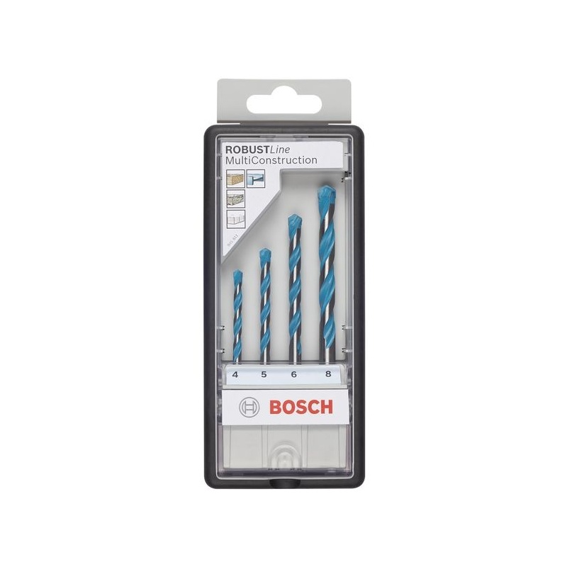 Vrtáky Bosch CYL-9,pr. 4/5/6/8 mm sada MultiConstruction