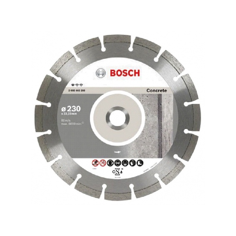 Diamantový kotouč Bosch Standard for Concrete 230 - 22,23 (GWS 22 - 230, GWS 26 - 230, PWS 1900, PWS 20 - 230J)