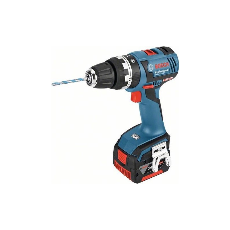 Aku. příklepový šroubovák Bosch GSB 14,4 V-EC Professional (2xAku 4 Ah L-Boxx)