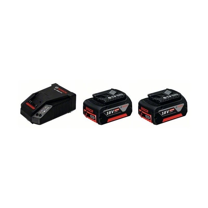 Základní souprava Bosch 2x GBA 18 V 4,0 Ah M-C+AL1860 CV