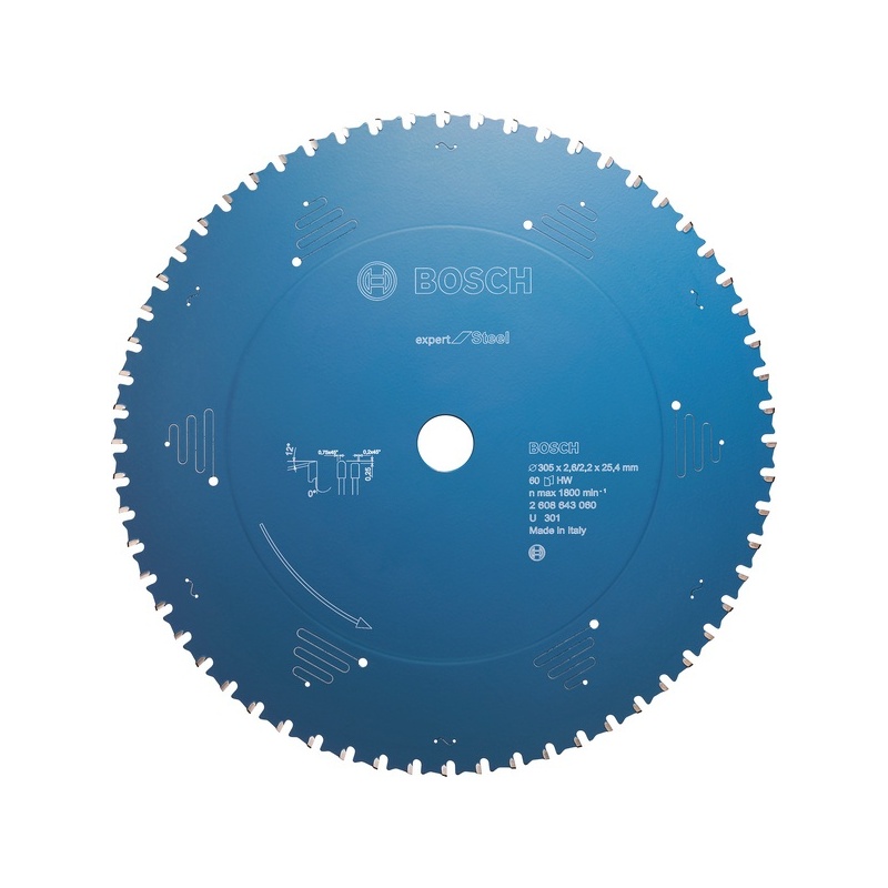 Pil. kot. Bosch expert Steel 305x25,4x2,6 80 zubů ( GCD 12 JL )