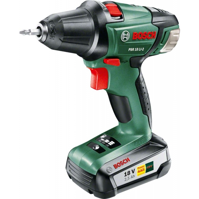 Bosch  PSR 18 LI-2 (1 x 2,5 Ah) Aku šroubovák 060397330G