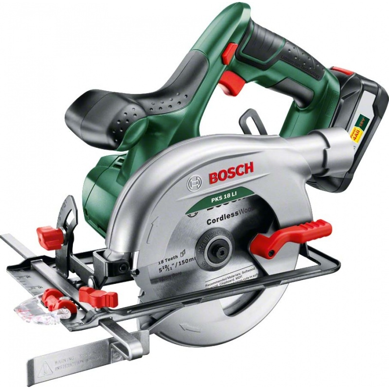 Bosch PKS 18 LI (1x 2,5Ah) Aku okružní pila 06033B1302