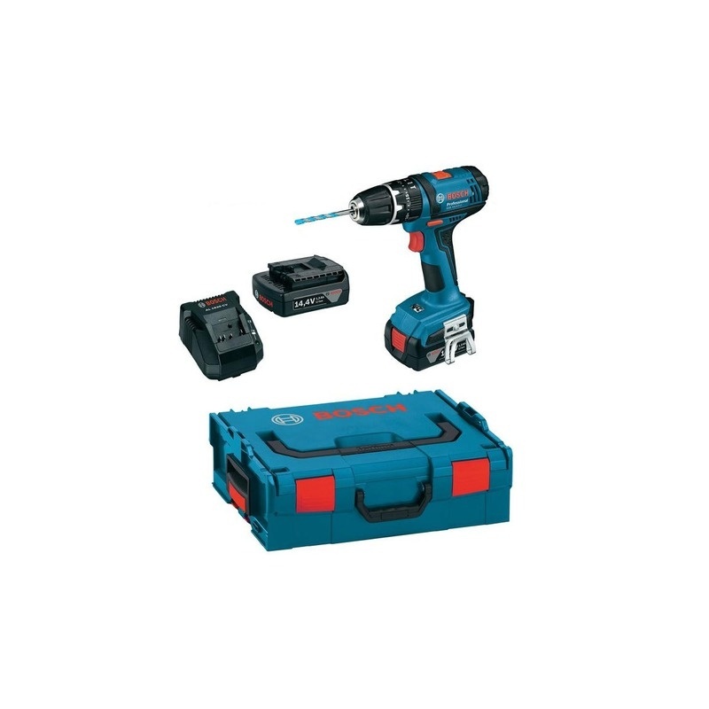 Aku příklepový šroubovák Bosch GSB 14,4-2-LI Professional (2xaku 1,5 Ah+ L-Boxx)