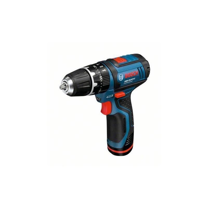 Bosch GSB 12V-15 Professional (2xAku 2,0h Kufr) Aku příklepový šroubovák 06019B6920