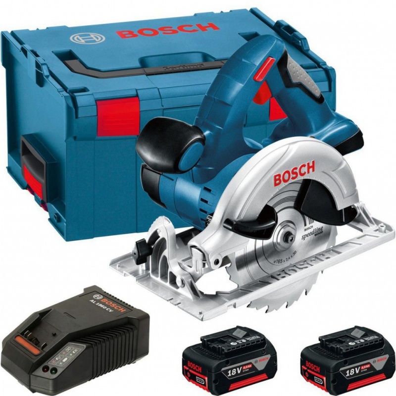 Aku okružní pila Bosch GKS 18 V-Li Professional (2xaku, 4,0Ah L-Boxx)